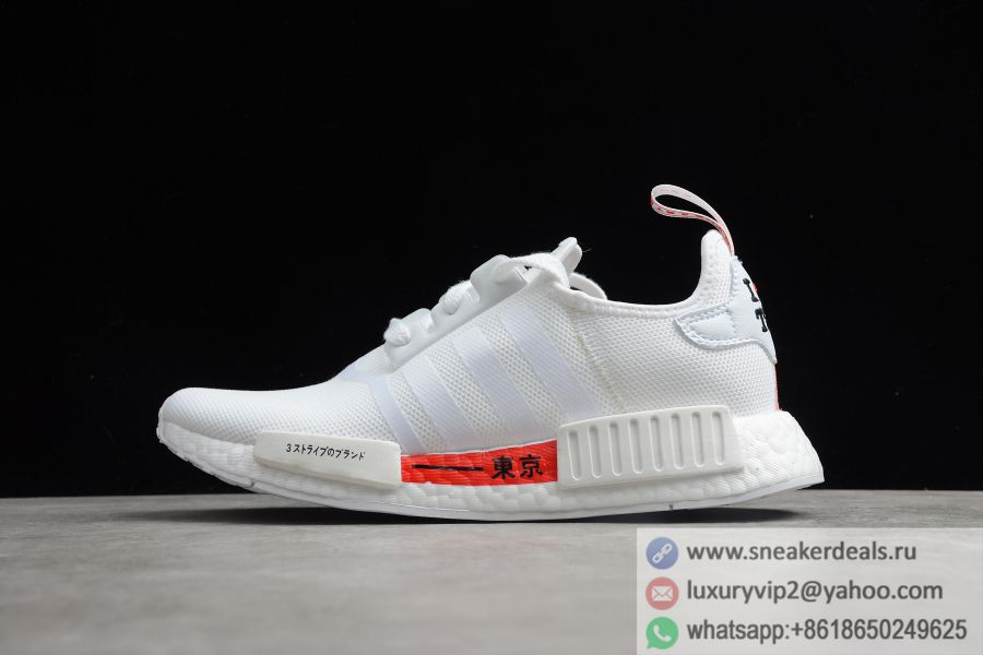 Adidas NMD R1 Tokyo Black White Red Running H67745 Unisex Shoes